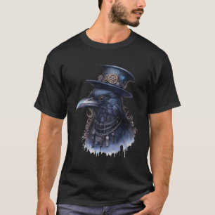 T-shirt Ancienne Vapeur Punk Corbeau Créatures Magiques De