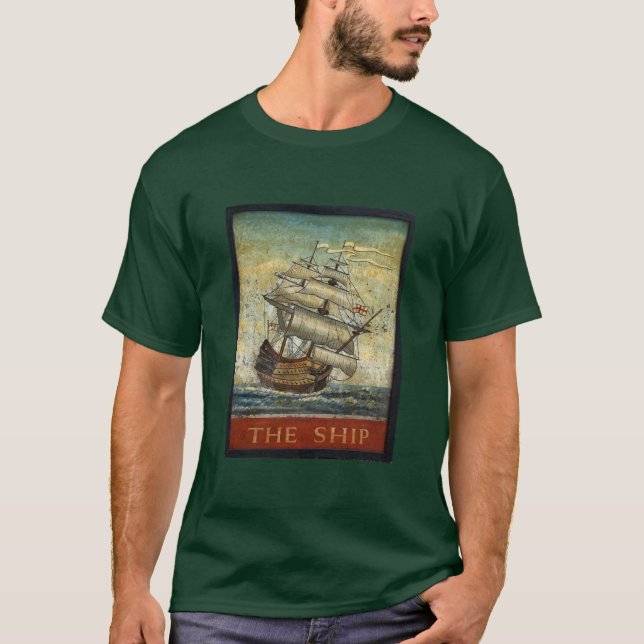 T-shirt Anciennes Enseignes de Pub, Le Navire (Devant)