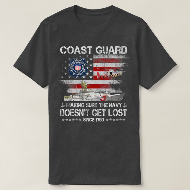 T-shirt Anciens combattants de la Garde côtière USCG Ameri (Design devant)