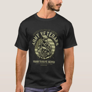 T-shirt Anciens Combattants De L'Armée Américaine