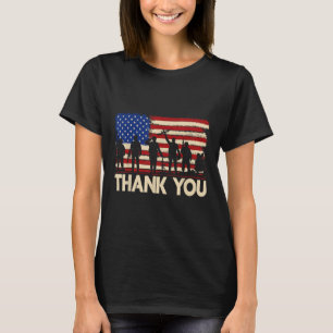 T-shirt Anciens combattants du Merci du drapeau patriotiqu