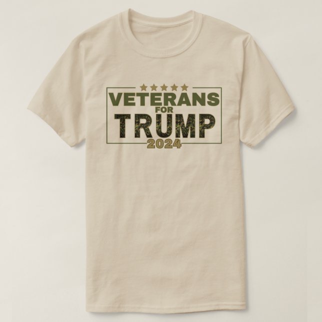 T-shirt Anciens combattants pour Trump 2024 (Design devant)