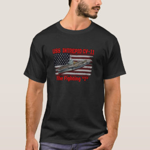 T-shirt Anciens Combattants Transporteur d'aéronef USS Int