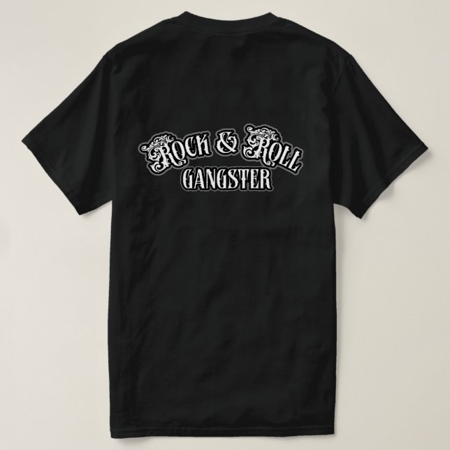 T-shirt Anciens de Rock et Roll Gangster (Design dos)