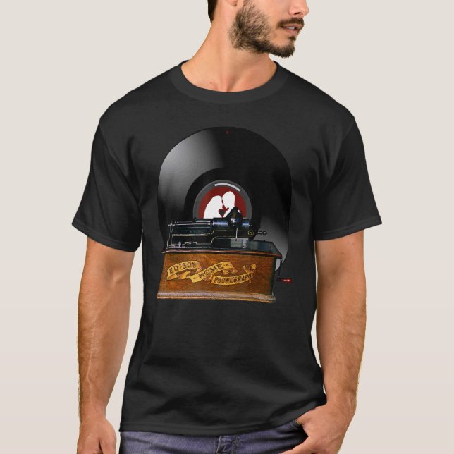 T-shirt Anciens enregistrements de phonographe (Devant)
