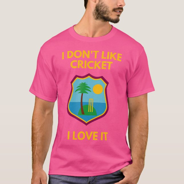 T-shirt Anciens Fans De Cricket Des Antilles Je N'Aime Pas (Devant)