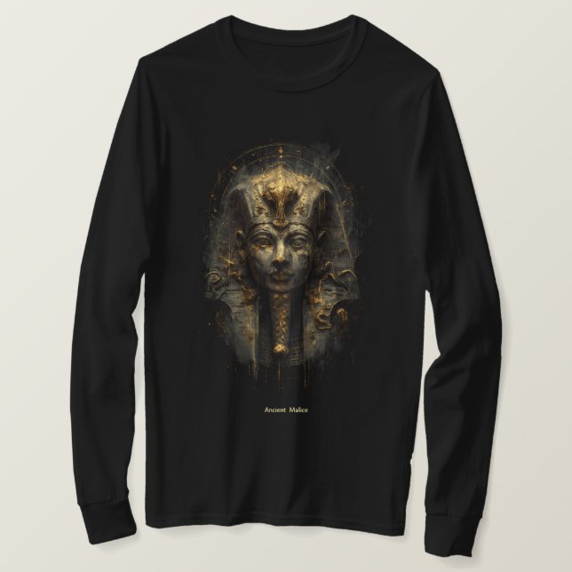 T-shirt Ancient Malice Egyptian Pharaoh Long Sleeve Shirt (Design devant)