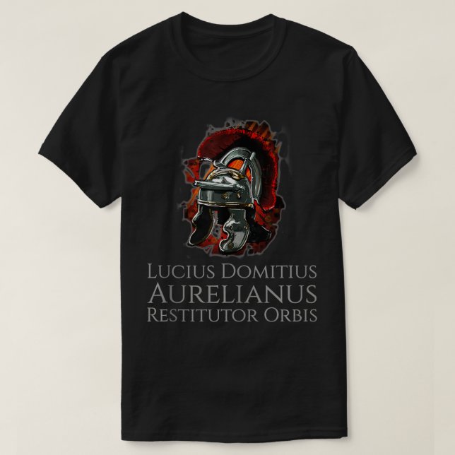 T-shirt Ancient Roman Legionary Helmet  Aurelian  Restitut (Design devant)