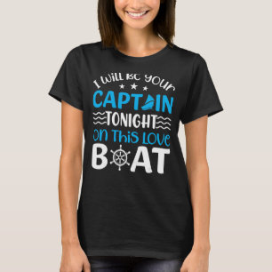 T-shirt Ancre Avec Dire Pour Capitaine Pontoon Motor Boati