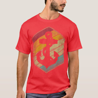 T-shirt Ancre Bateau Bateau Voile Capitaine Plage Plage Gi