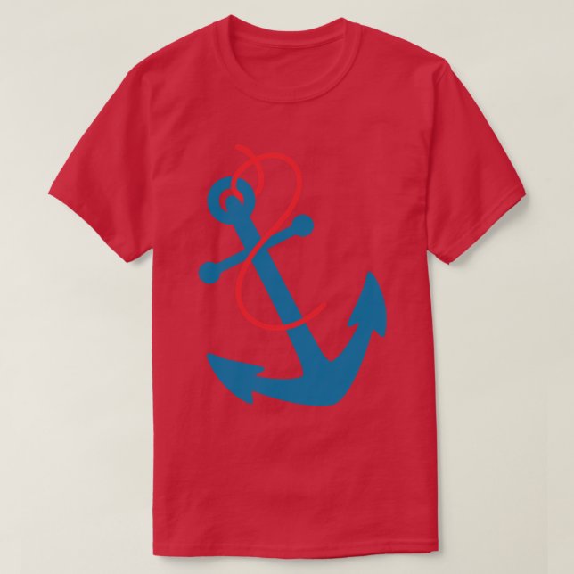 T-shirt Ancre bleue (Design devant)