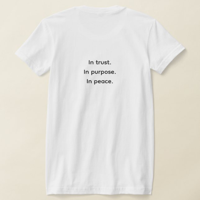 T-shirt ANCRÉ – Chemise d'affirmation de guérison minimali (Couchage Retour)
