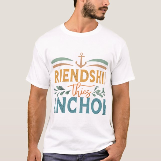 T-shirt Ancre d'amitié. (Devant)