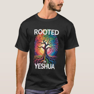 T-shirt Ancré dans Yeshua Jésus Dieu Verset de la Bible ch