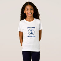 Ancre de bateau bleu marine avec corde et nom/rang