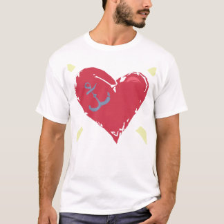 T-shirt ancre de coeur