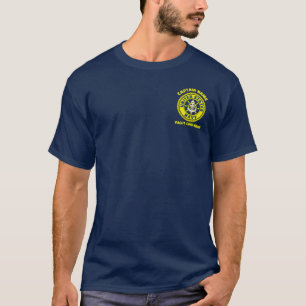 T-shirt Ancre de la marine bleue bateau capitaine nautique