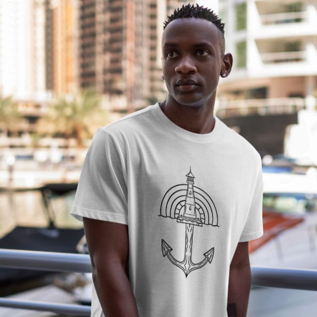 T-shirt Ancre de navire phare (Créateur téléchargé)