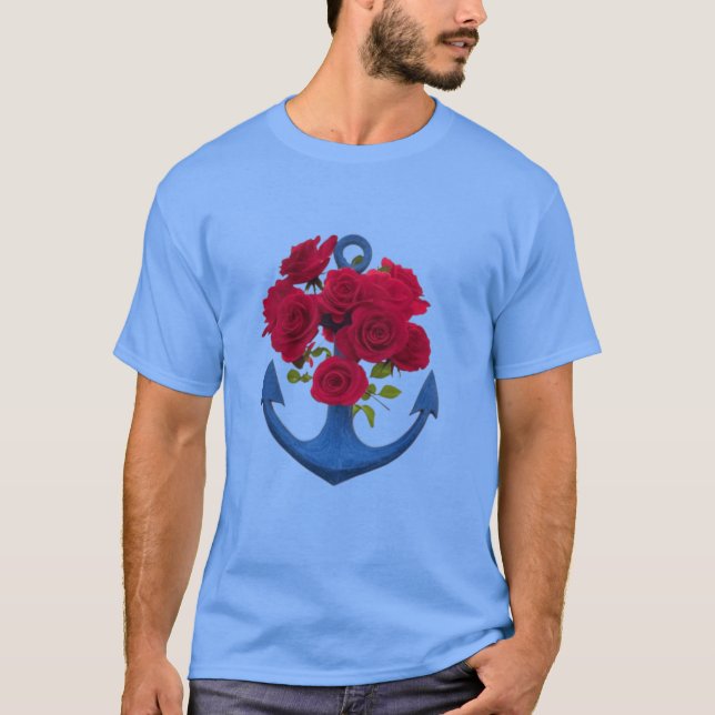 T-shirt ANCRE et ROSE (Devant)