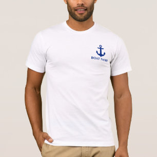 T-shirt Ancre Nautical Boat Name