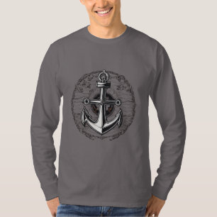 T-shirt Ancre nautique minimaliste - Symbole de stabilité
