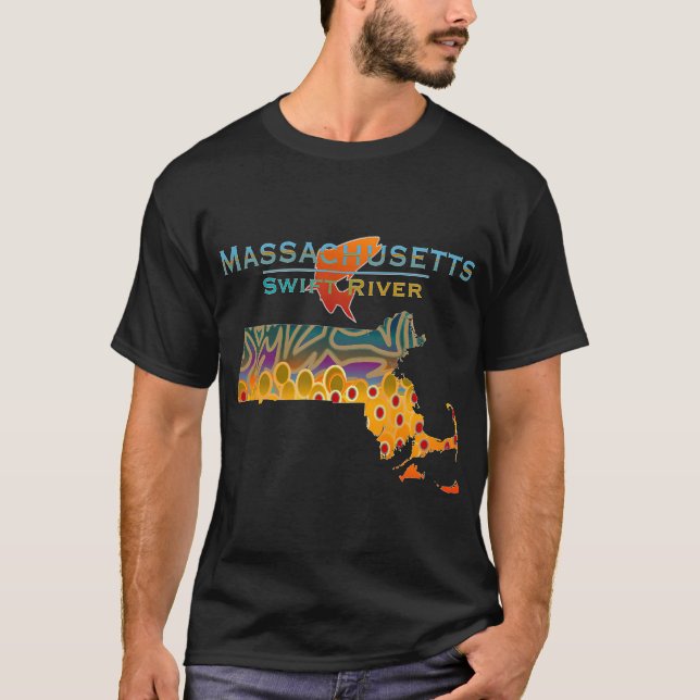 T-shirt Ancré par la nageoire - Queue de redfish (Devant)