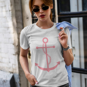 T-shirt Ancre rose