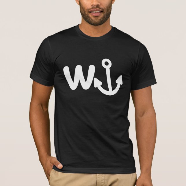 T-shirt ancre wanker w (Devant)