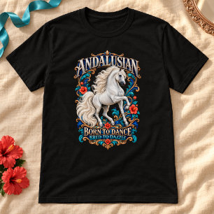 T-shirt Andalou Né pour Danser Cheval