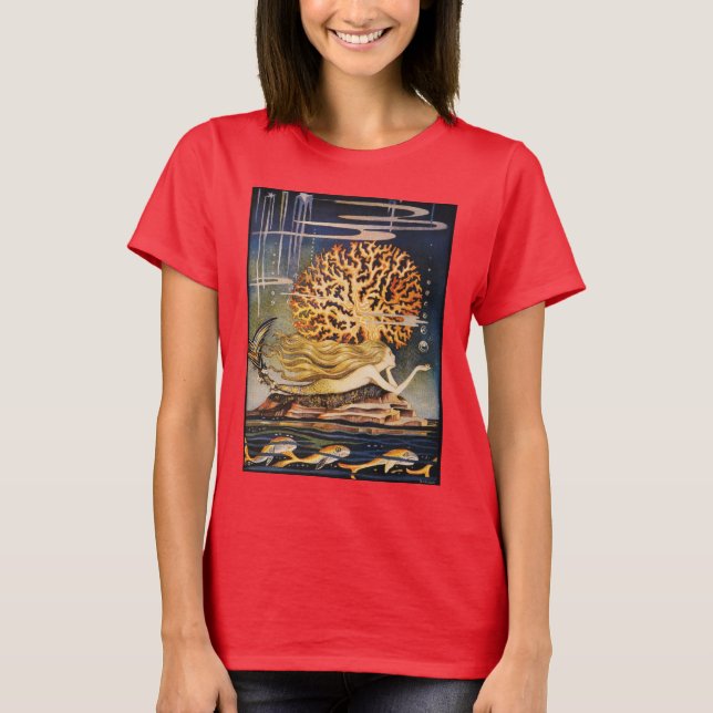 T-shirt Andersen : Dessin de petite sirène (Devant)