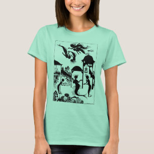 T-shirt Andersen : Petite silhouette de sirène