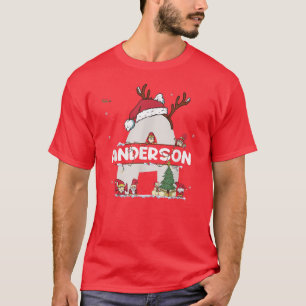 T-shirt Anderson Christmas w Anderson Nom pour les Noël dr