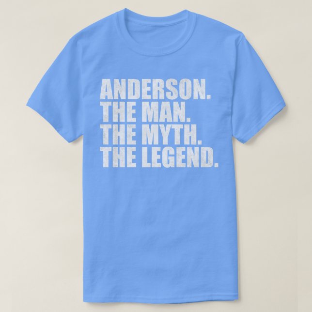 T-shirt Anderson Nom Anderson nom donné Anderson (Design devant)