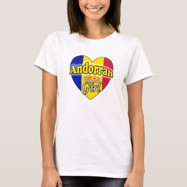 T-shirt andorrane fille (Devant)