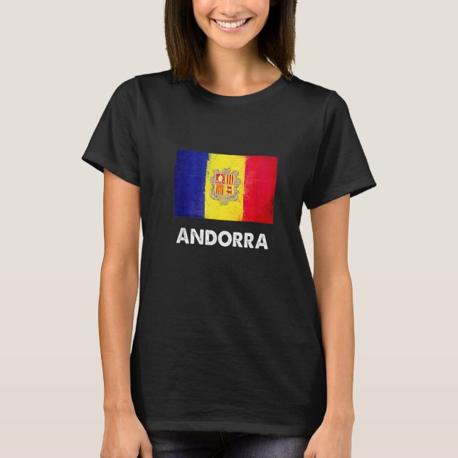 T-shirt Andorre Drapeau Andorre (Devant)