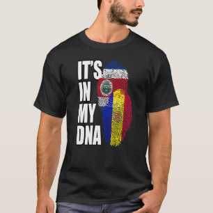 T-shirt Andorre Et Le Costa Rica Mélange Dna Patrimoine Dr