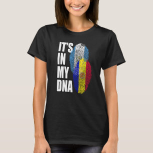 T-shirt Andorre Et Le Guatemala Mélangent Le Drapeau Adn P