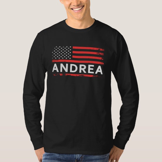 T-SHIRT ANDREA AMERICAN FLAG  FOR ANDREA (Devant)