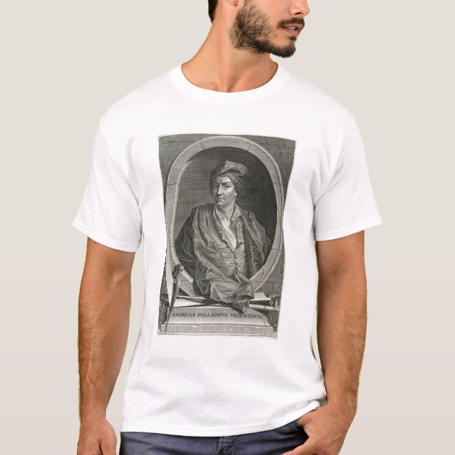 T-shirt Andrea Palladio (1508-80) gravé par pica de (Devant)