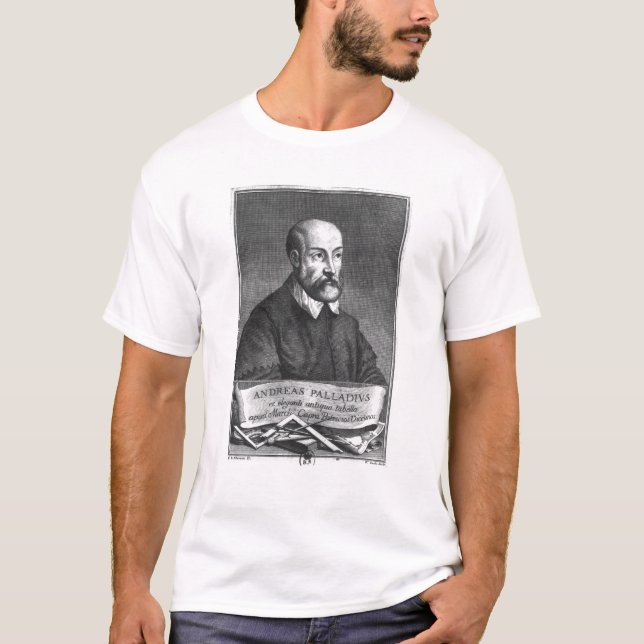 T-shirt Andrea Palladio gravé par Francesco (Devant)