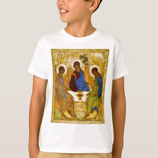 T-shirt Andrei Rublev, icon of the Trinity (Devant)