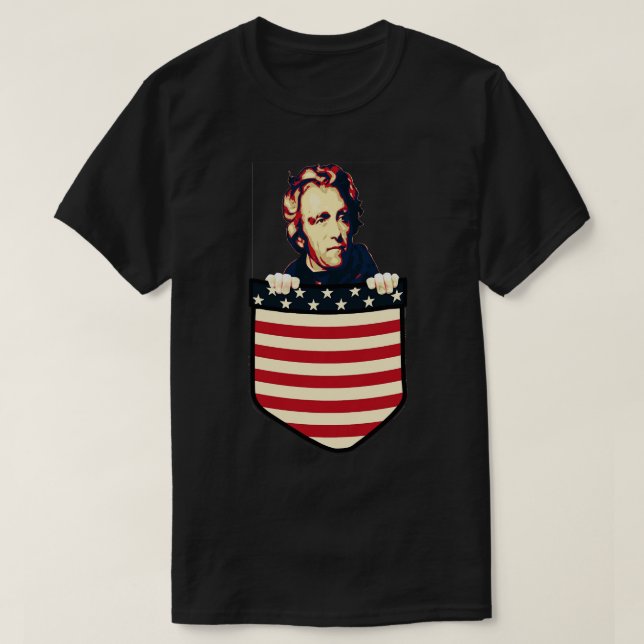 T-shirt Andrew Jackson Dans Ma Poche (Design devant)