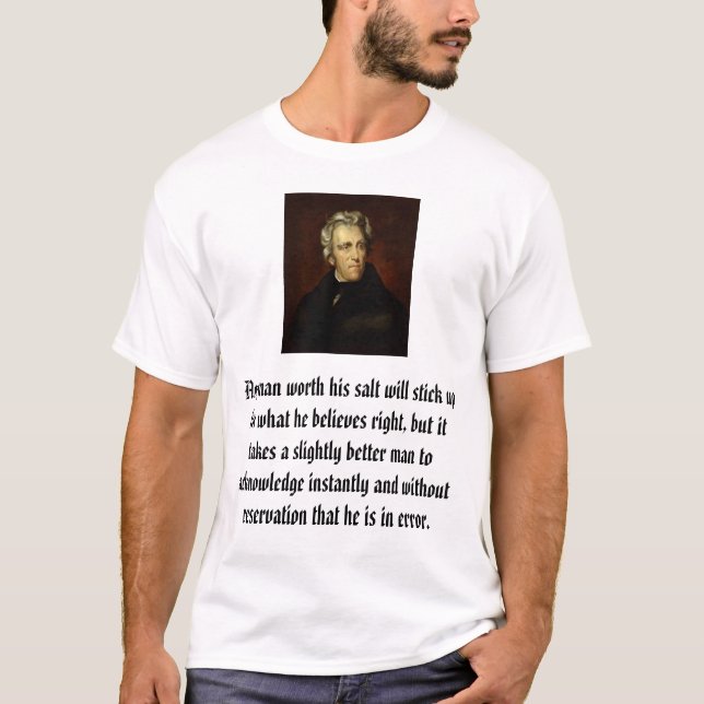 T-shirt Andrew Jackson en a attribué à Thomas salissent,… (Devant)