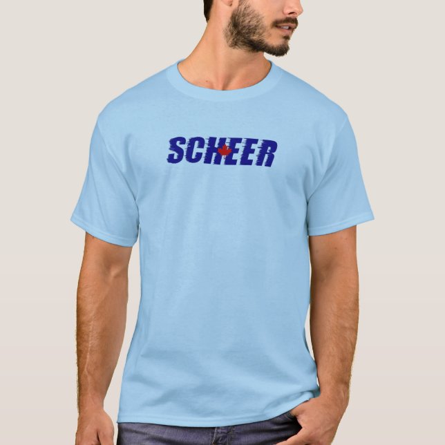 T-shirt Andrew Scheer Speedy Couleur de feuille d'érable b (Devant)