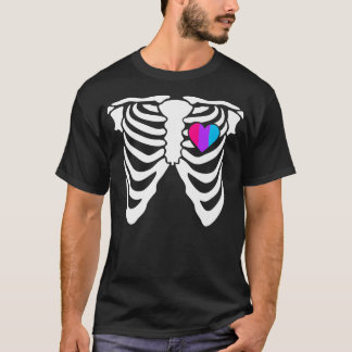 T-shirt Androgyne Gay Squelette non binaire Genre 