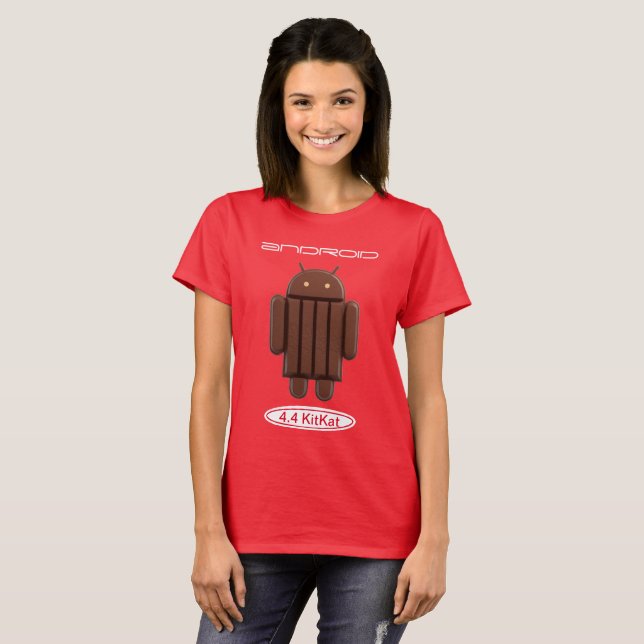 T-shirt Android 4.4 KitKat (Devant entier)