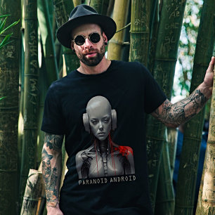 T-shirt Android paranoïaque de Radiohead - Art futuriste