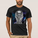 T-shirt Androïde galaxie futur<br><div class="desc">Ce t-shirt androïde galaxie futur met en scène un cyborg chromé à l’allure réaliste, sur fond spatial vibrant aux teintes bleutées et violettes. Idéal pour les passionnés de science-fiction, d’intelligence artificielle et d’esthétique cybernétique, ce visuel impressionne par son réalisme et sa profondeur. Parfait pour les geeks, amateurs de futurisme ou...</div>