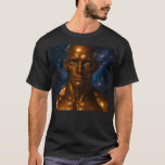 T-shirt Androïde galaxie réaliste<br><div class="desc">Affichez un style avant-gardiste avec ce t-shirt androïde galaxie réaliste, représentant un androïde doré hyper détaillé sur un fond cosmique étoilé. Ce design puissant fusionne science-fiction visuelle et art digital futuriste, mettant en valeur un humanoïde stylisé au regard perçant. Idéal pour les amateurs d’esthétique cybernétique et de mode sci-fi, ce...</div>