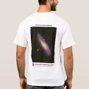 T-shirt Andromeda Galaxy Par Lee Coombs Avant et Précédent